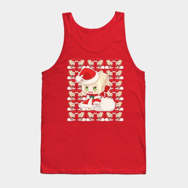 CUTE CHIBI SANTA SABER NERO 2 from FATE GRAND ORDER Tank Top by zerooneproject
